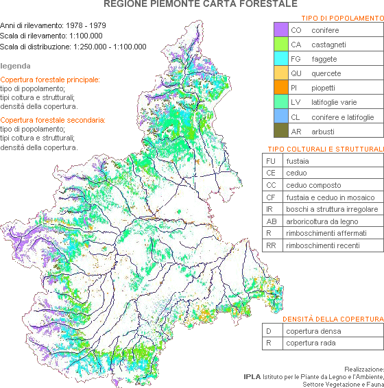 Montagna del Piemonte (Carta Forestale Piemontese)